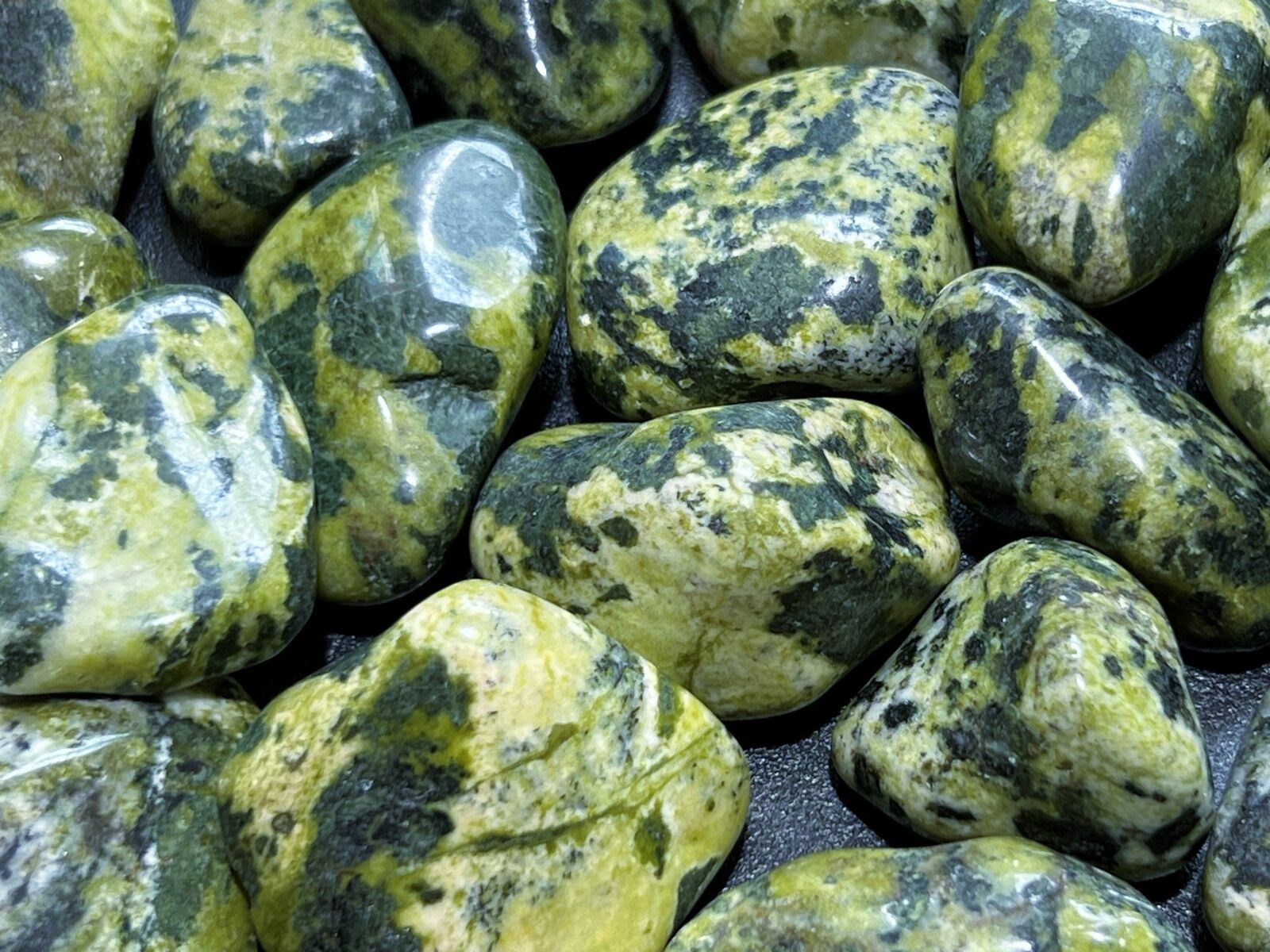 Bulk Wholesale Lot 1 LB Tumbled Green Nephrite Jade Polished Gemstones