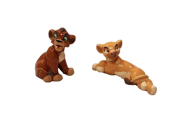 Disney The Lion King Kovu and Kiara Set Figurines Ceramic Rare Figure