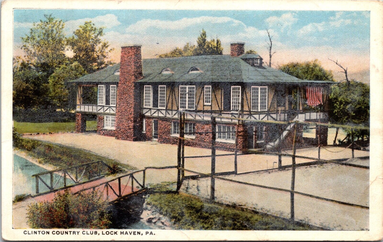 Clinton Country Club Lock Haven Pennsylvania PA Postcard B63