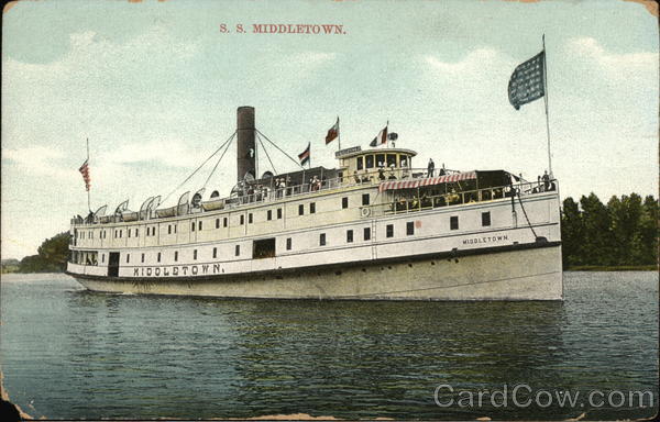1909 S. S. Middletown SL & Co. Antique Postcard 1c stamp Vintage Post Card