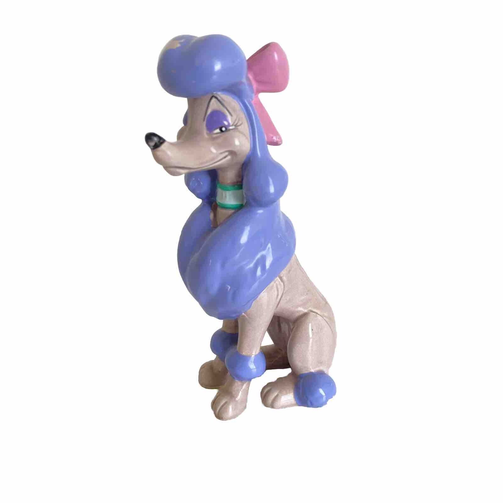 Vintage 1988 Walt Disney Japan Oliver And Company Georgette Poodle Dog Figurine