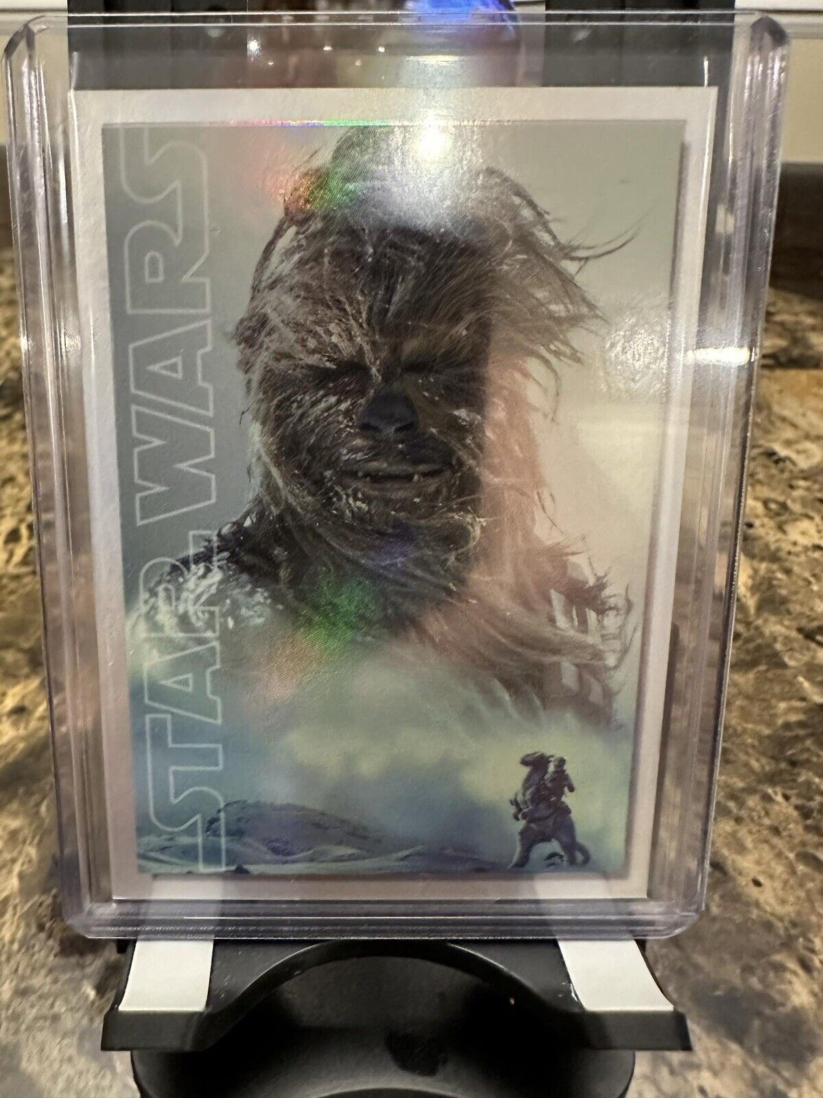 Chewbacca 2022 Topps Star Wars Masterwork Poster Rainbow Foil /299 #OT-13