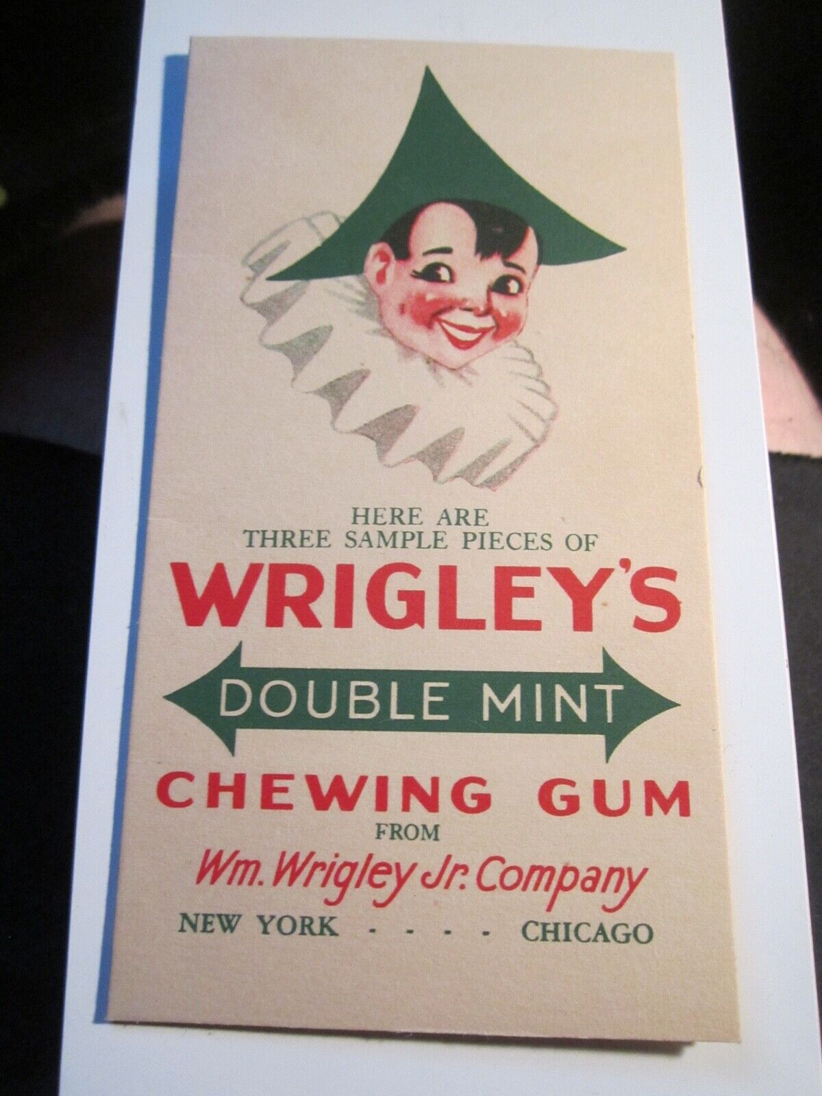 VINTAGE WRIGLEY'S DOUBLE MINT CHEWING GUM ADVERTISEMENT WITH INSERTS- BBA-45