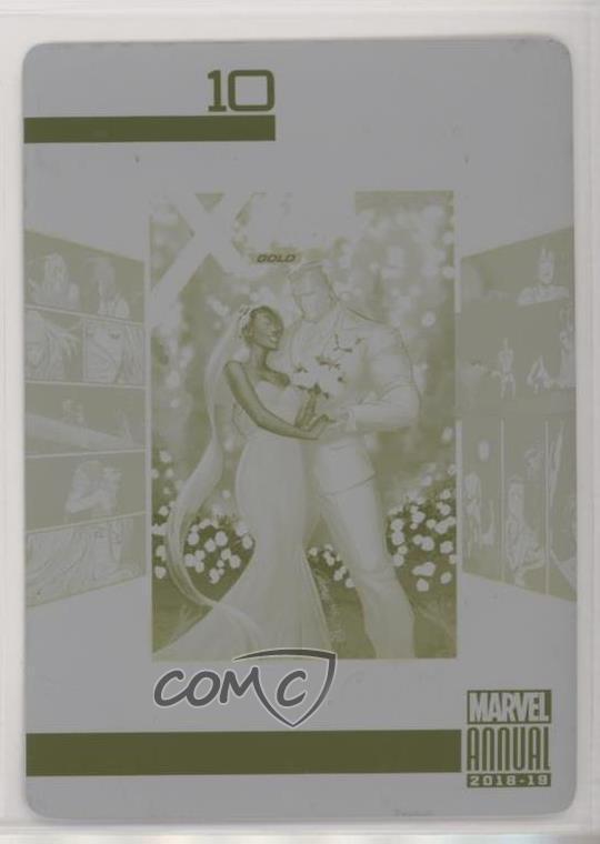 2018-19 Marvel Annual Top 10 Issues Printing Plate Yellow 1/1 X-Men Gold #30 x9h