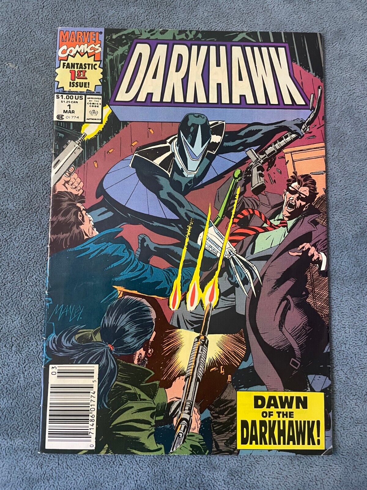 Darkhawk #1 Newsstand 1991 Marvel Comic Book Key Issue 1st App Origin FN/VF