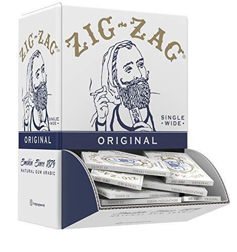 Zig-Zag® Rolling Papers Original White 70 mm - 48 Booklet Display Box