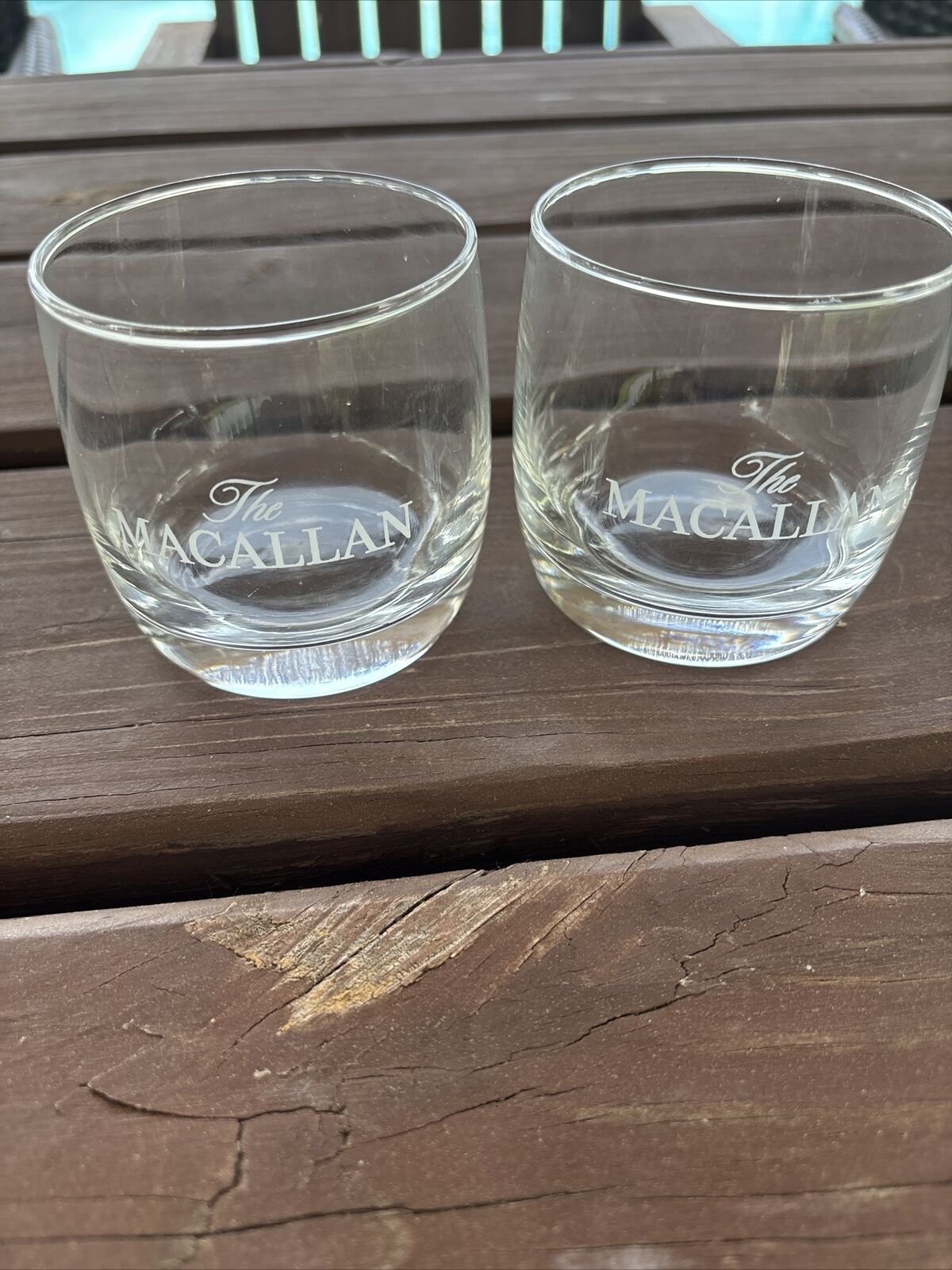 The Macallan Highland Single Malt Scotch Whiskey Tumbler glasses SET of 2