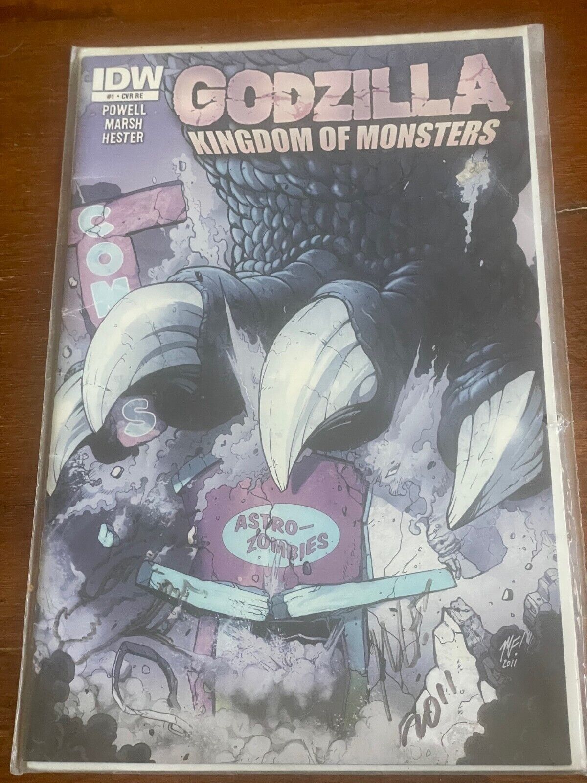 Godzilla Kingdom Of Monster #1 Astro Zombies Retailer Exclusive IDW 2011 
