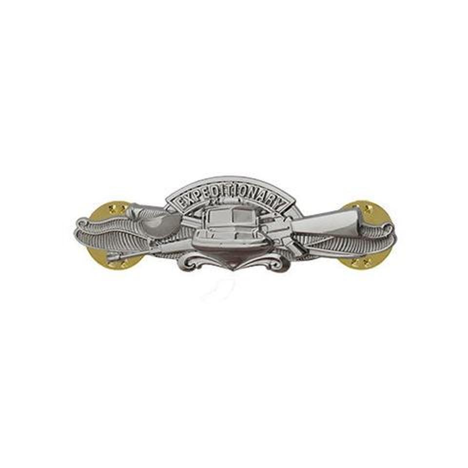Navy Badge Expeditionary Warfare Specialist  miniature mirror finish