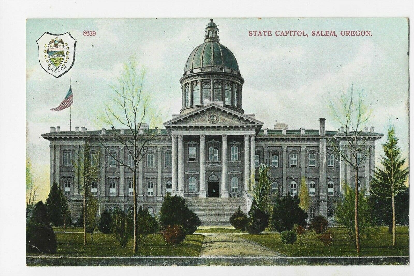 The State Capitol, Salem, Oregon. dated 1910  mint stamp