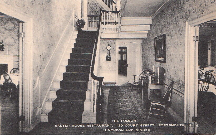 Postcard The Folsom Salter House Restaurant Portsmouth NH 