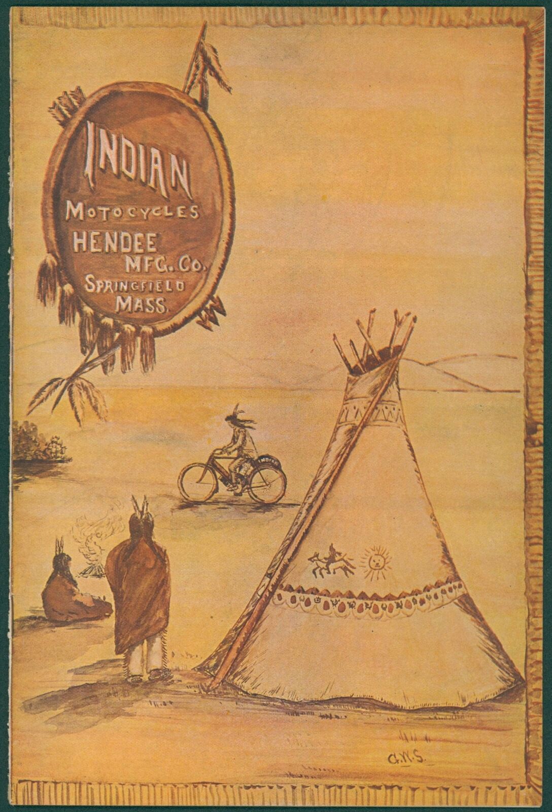 1904 Original Indian Motorcycles Trade Catalog Hendee Mfg Springfield MA Chief