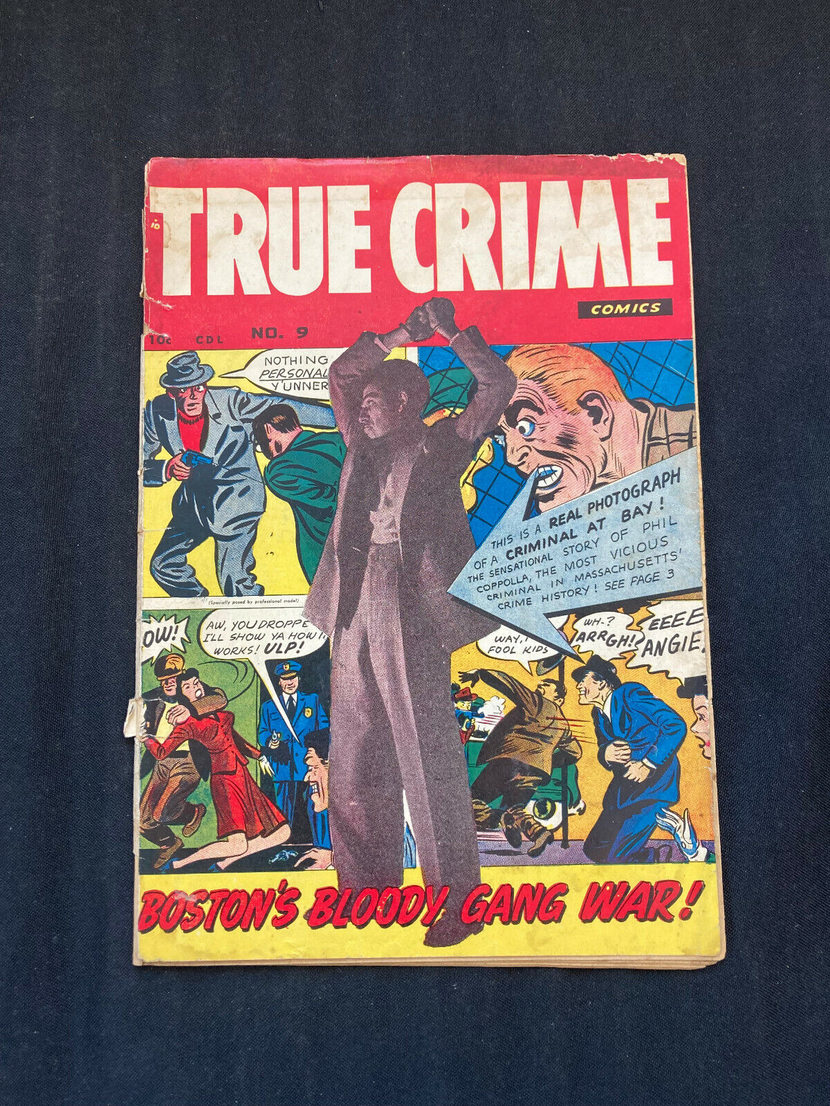 TRUE CRIME COMICS VOL 2 #9 (1.0)PULP CRIME,BOSTON\'S GANG WAR (1949)