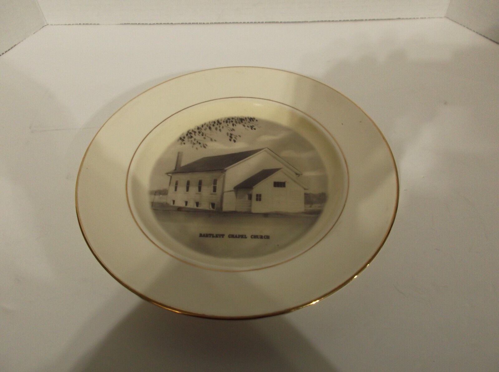 Vintage Preston-Hopkinson Commemorative plate barlett chapel church danville IN
