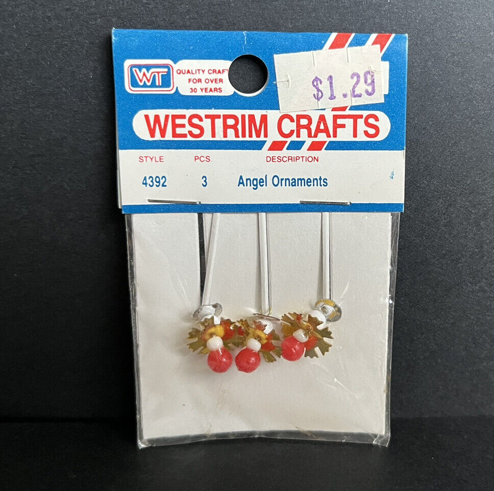 Vintage Westrim Crafts 1985 Miniature Angel Ornaments 4392 Unopened