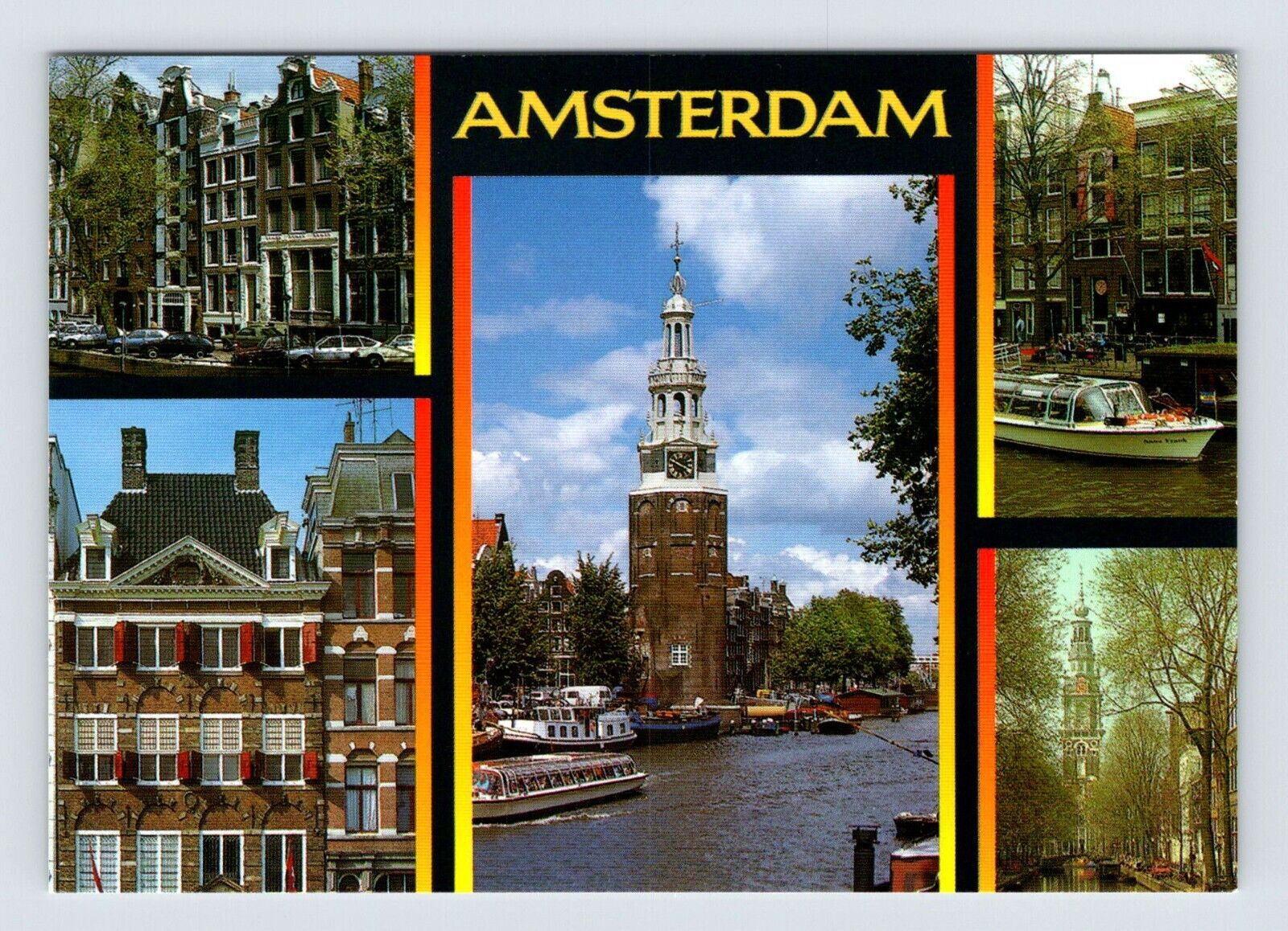 Impressions Amsterdam Holland Netherlands Unused Vintage 4x6 Postcard AF460