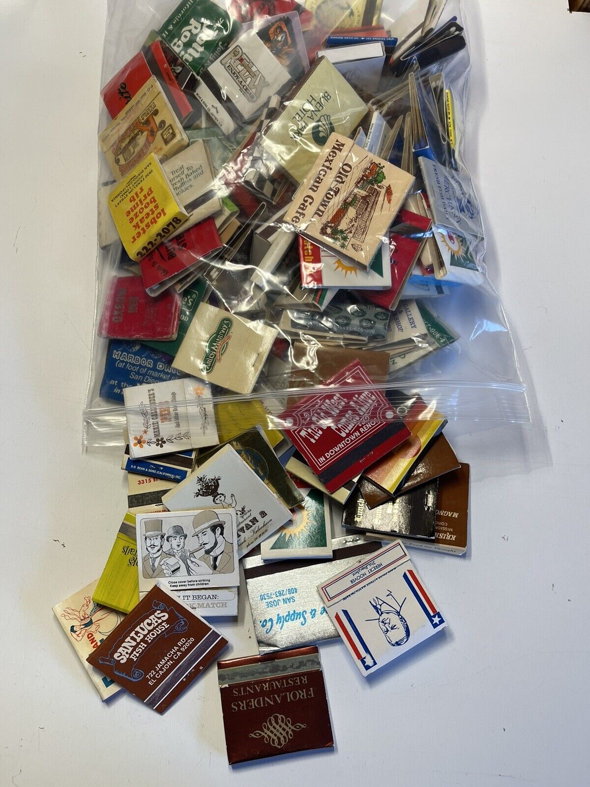 Vintage Matchbooks Mixed Lot Of Over 120 Different Hotel Matches