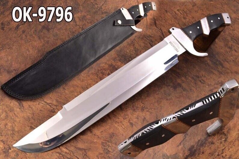 Custom Handmade Carbon Steel Blade Predator Knife| Hunting Knife Camping