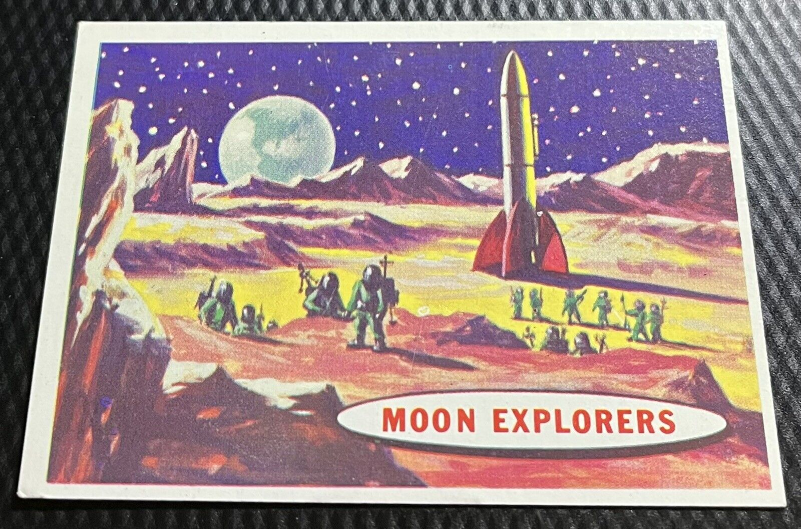 1958 Topps Target Moon Mid-Grade Card #34 - Moon Explorers - Nice No Creases