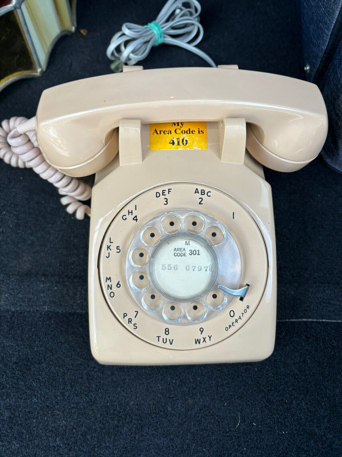Vintage Stromberg-Carlson Light Pink/Beige  Rotary Phone - Working