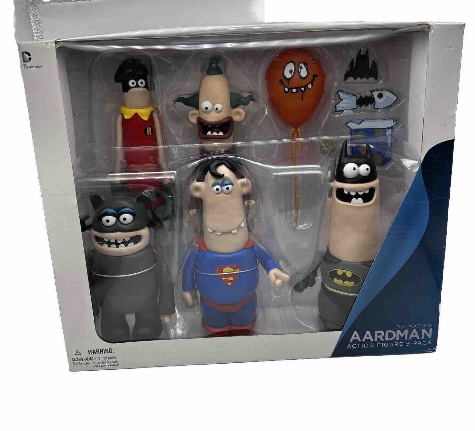 DC Nation Aardman Action Figure 5-Pack DC Collectibles Claymation - NEW SEALED