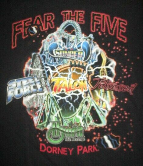 Fear the Five STEEL FORCE TALON POSSESSED STINGER Roller Coasters (LG) T-Shirt
