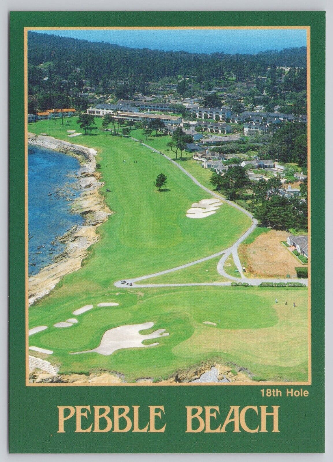 Monterey Peninsula California Pebble Beach Lodge and Golf Links Vintage Postcard