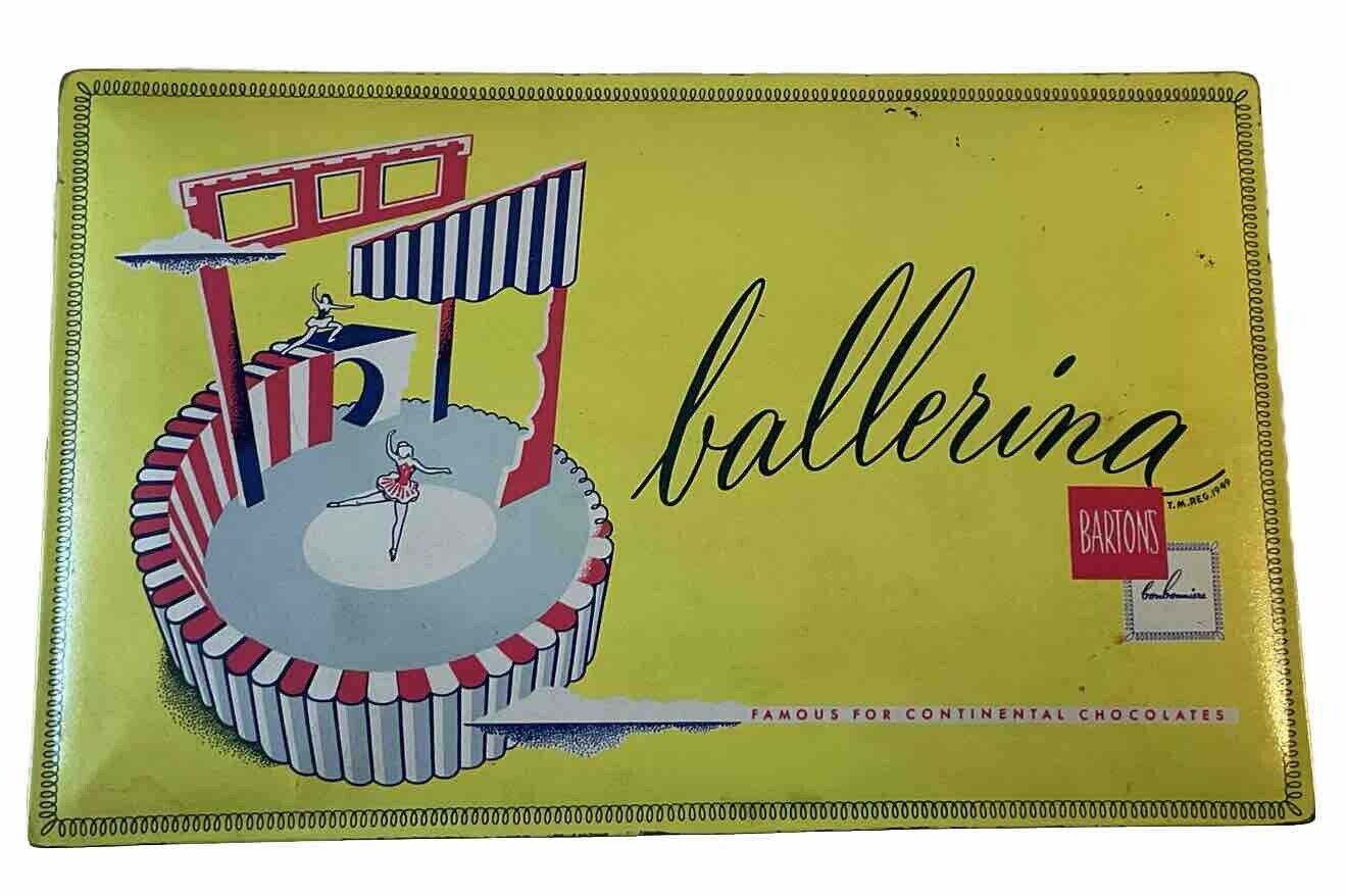 Bartons Ballerina Continental Chocolates Box Vintage Tin