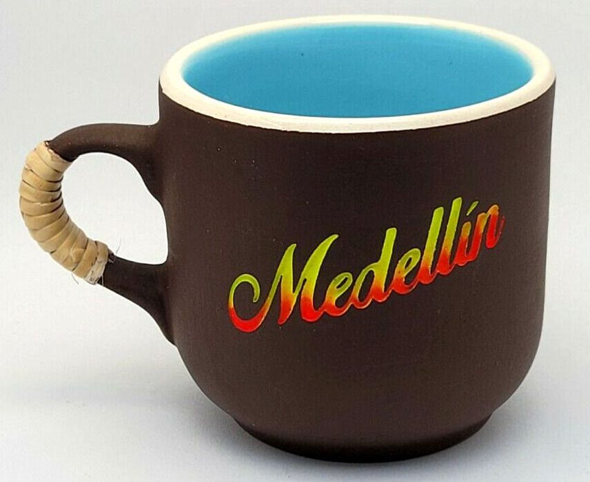 Medellin Espresso Cappuccino Coffee Mug Colombia hand crafted Tea Cup 4 oz