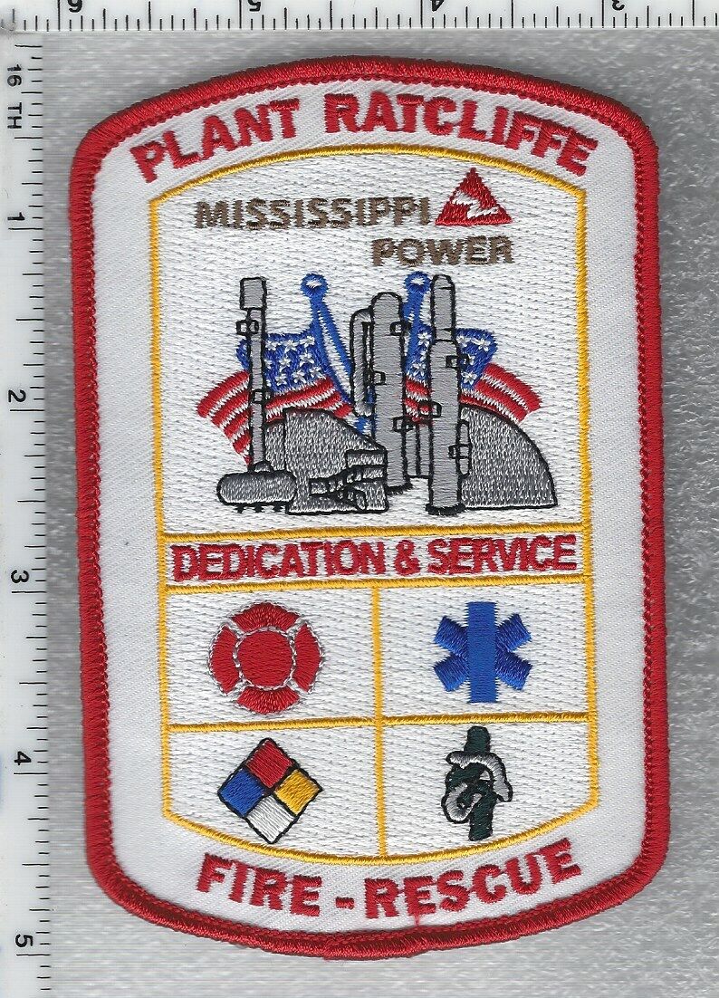 Plant Ratcliffe Fire-Rescue  (Mississippi Power)  Shoulder Patch