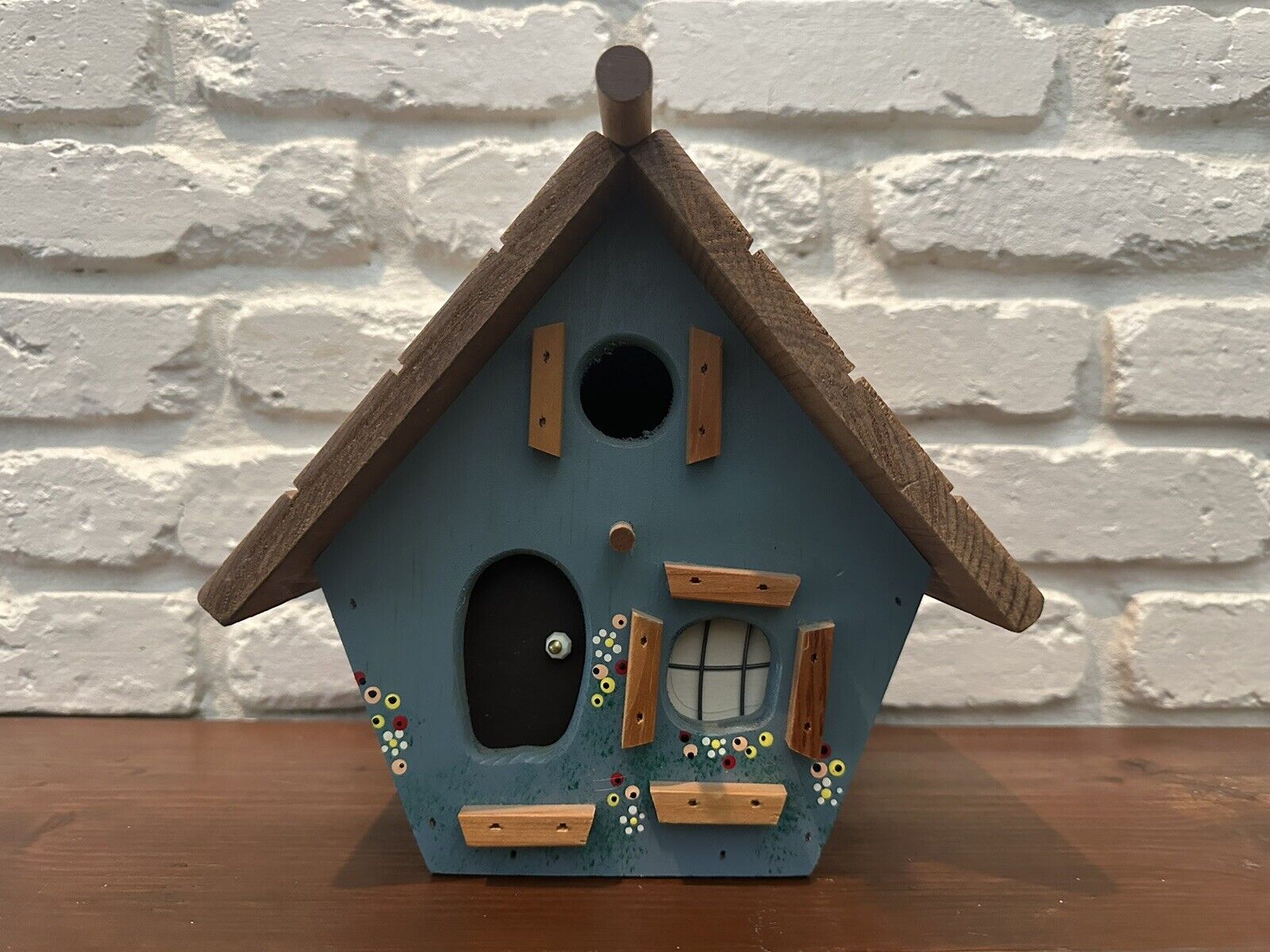 decorative bird house , Hand Made Multicolor  Wood