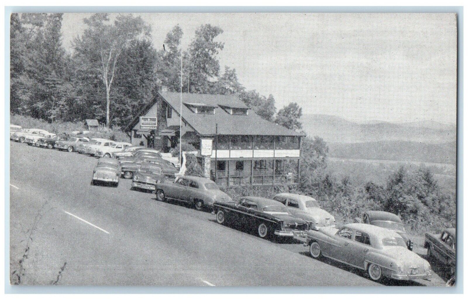 c1940 Exterior Rockledge Restaurant Greenfield Massachusetts MA Vintage Postcard