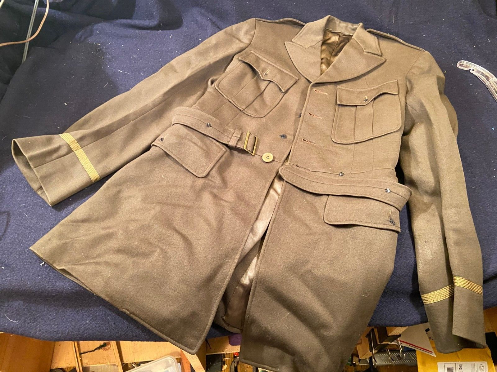 Named Mint WW2 1942 US Army / Air Force Officer\'s Tunic Uniform Jacket Sz M