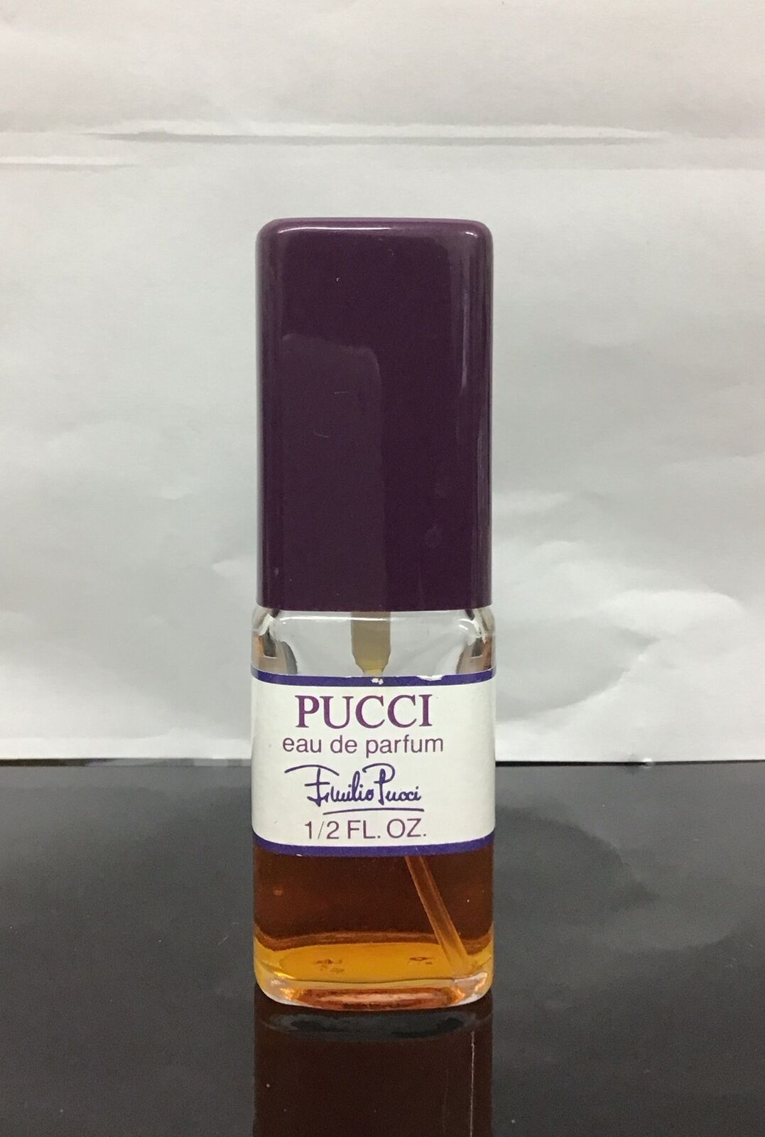 Pucci by Emilio Pucci 1/2 Oz  Eau de Parfum RARE 80% FULL  as pictured