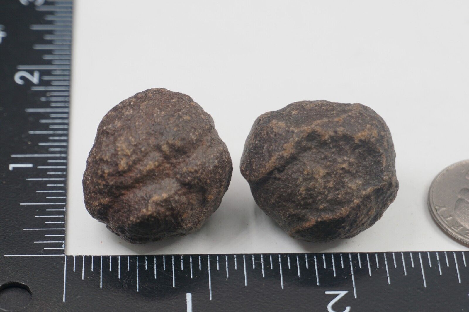 Moqui Marbles - Pair - 45g  PRE-BAN  (Shaman Stone, Sandstone Concretion) #rep12