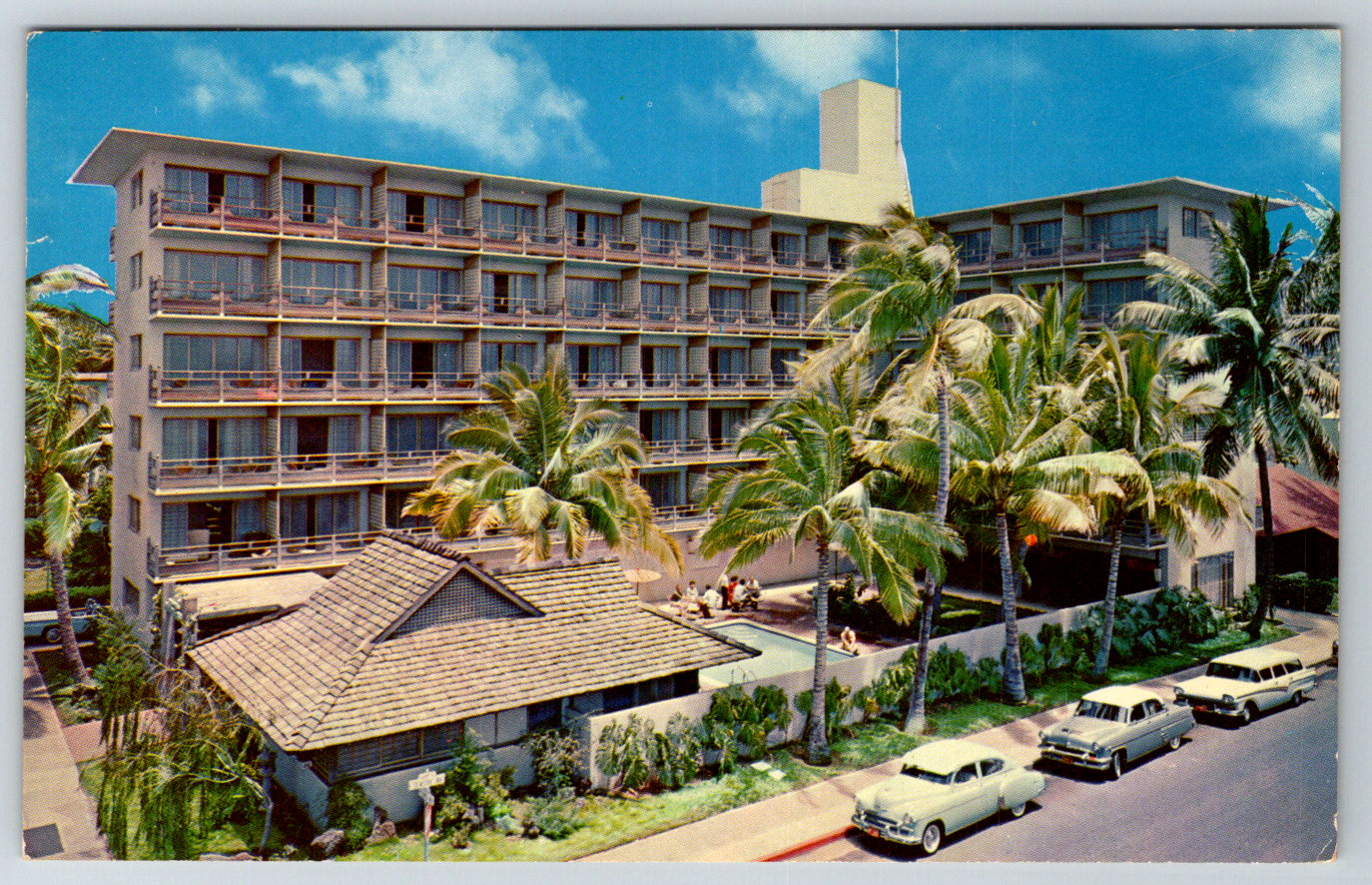 c1960s Waikiki Surf Islander Hotel Honolulu Hawaii Vintage Postcard SC4656