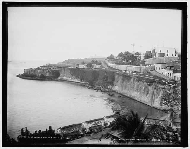 Casa Blanca,sea wall,San Juan,Puerto Rico,Detroit Publishing Company,c1903