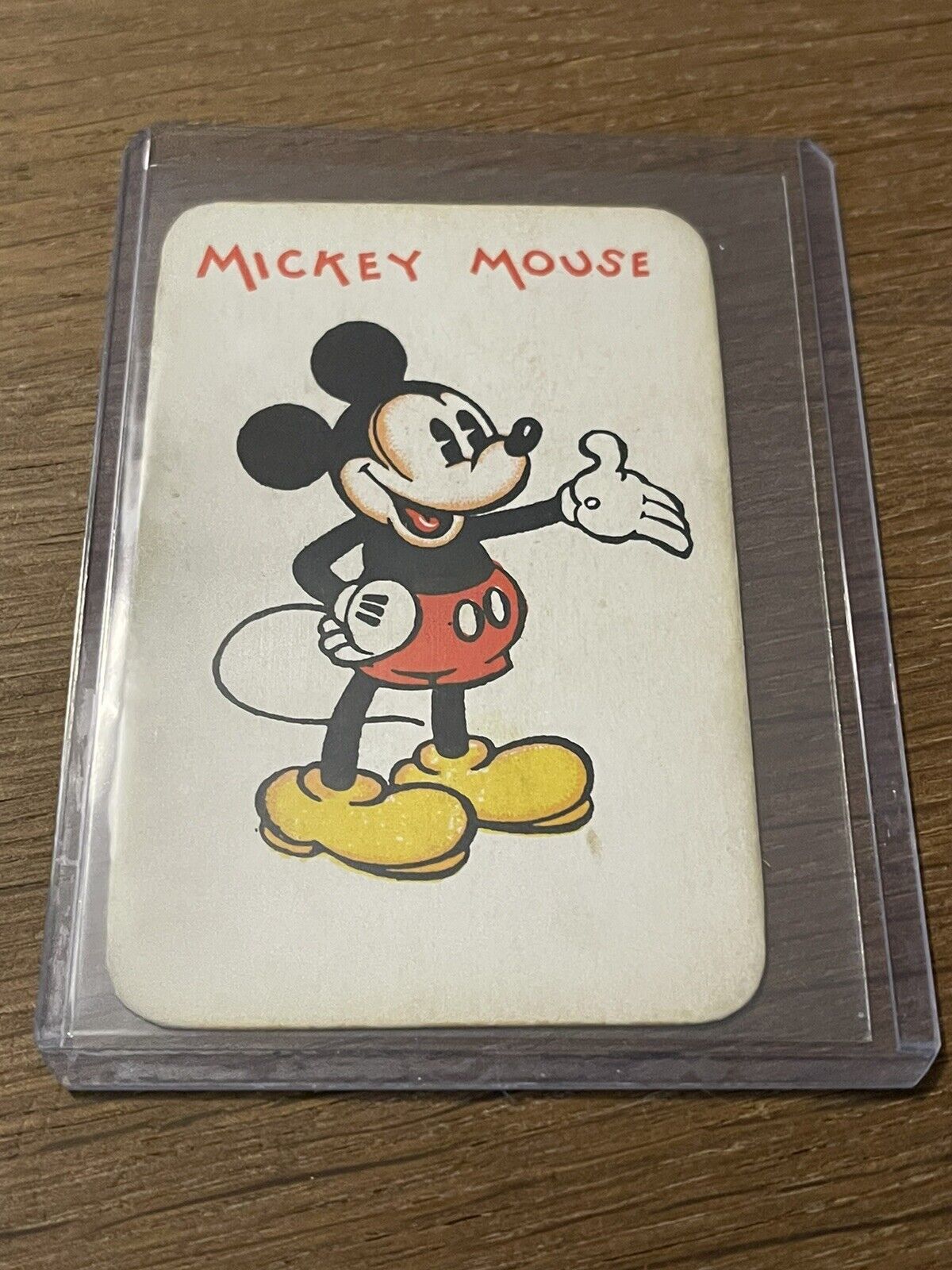 VINTAGE ANTIQUE c1930 MICKEY MOUSE WALT DISNEY 🎥 SILLY SYMPHONIES PLAYING CARD