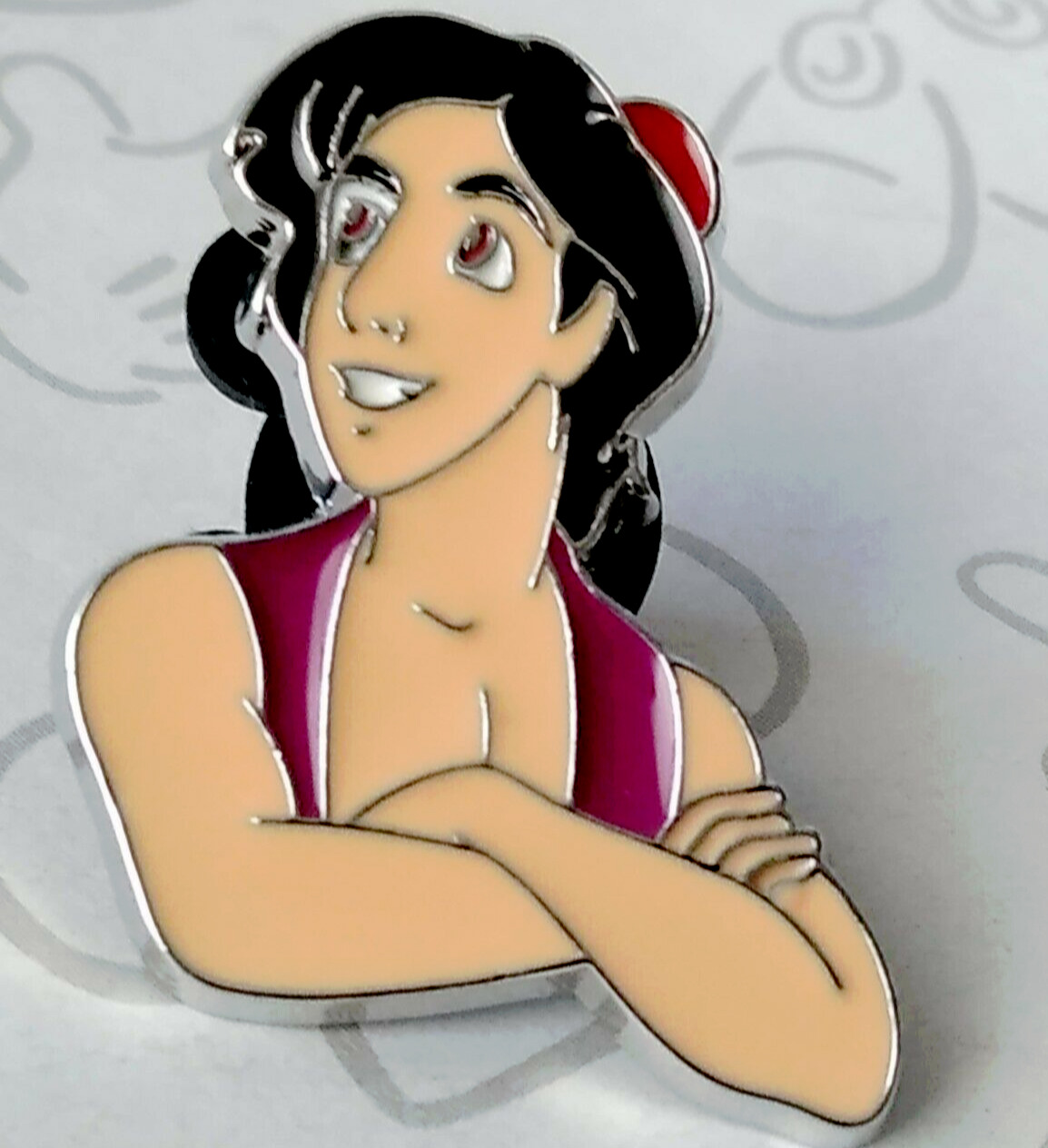 Aladdin Face Torso Head and Shoulders JCM Disney Pin