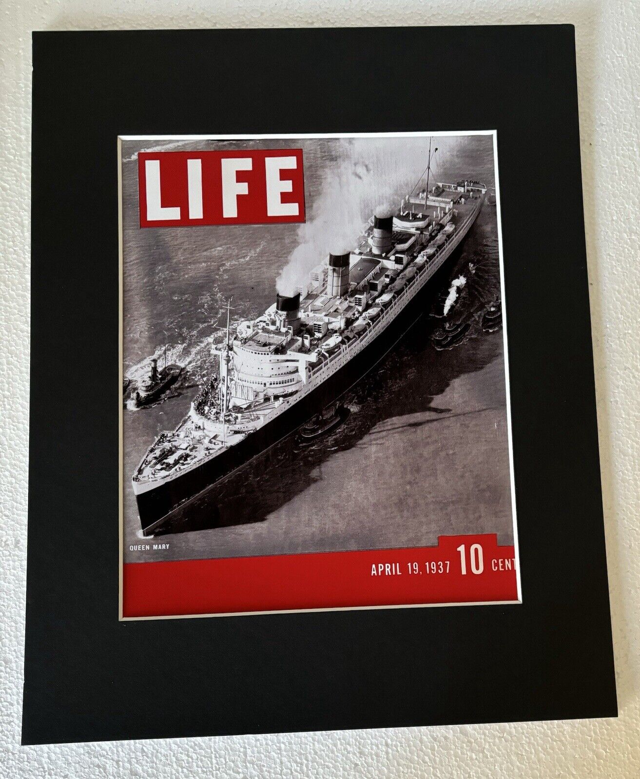 Reproduction 1937 Life Magazine Cover Queen Mary 
