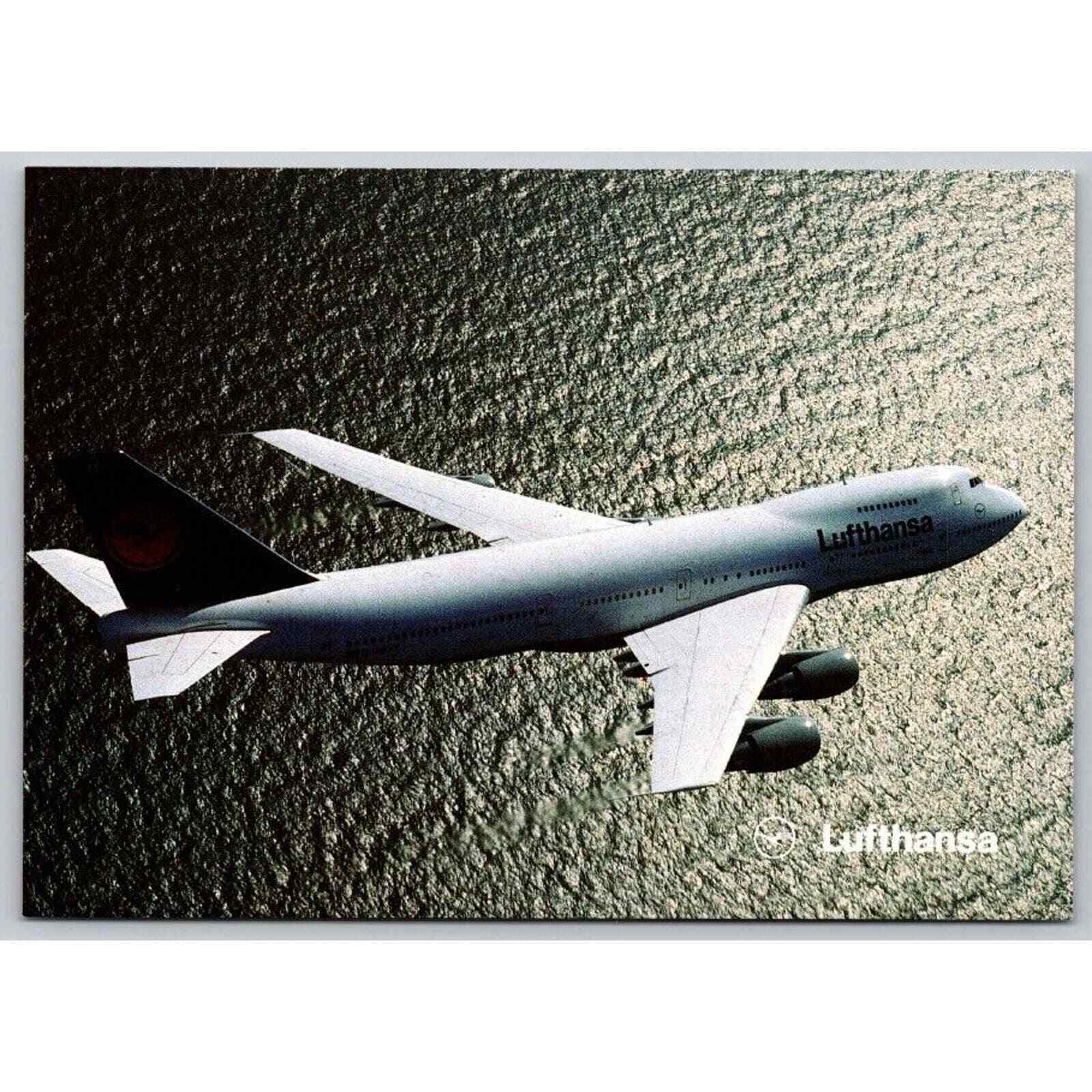 Lufthansa Boeing 747-200 In-Flight Aircraft Airline Issue Postcard