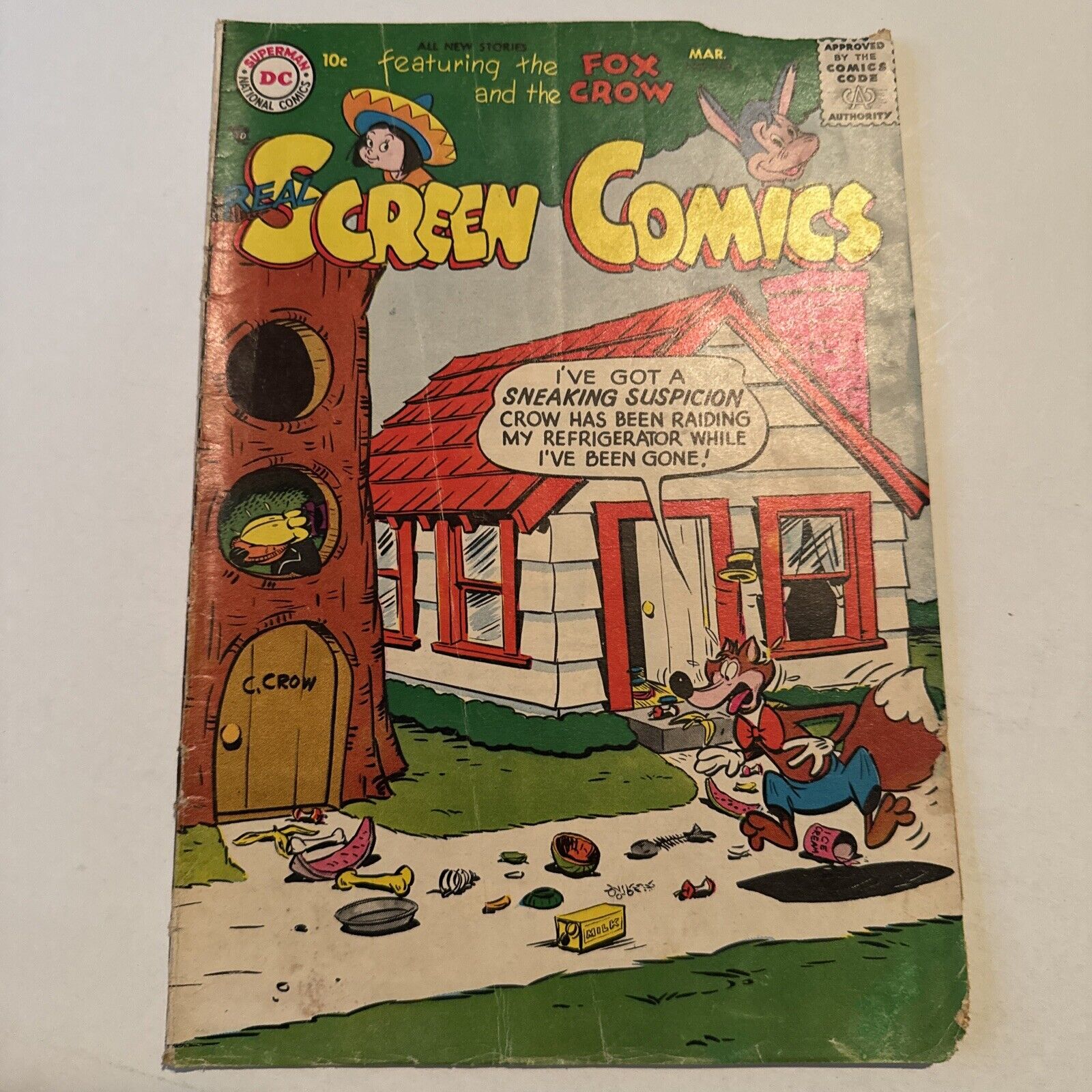 Real Screen Comics # 108 | Silver Age DC Comics 1957 Fox & Crow Funny Animal GD-