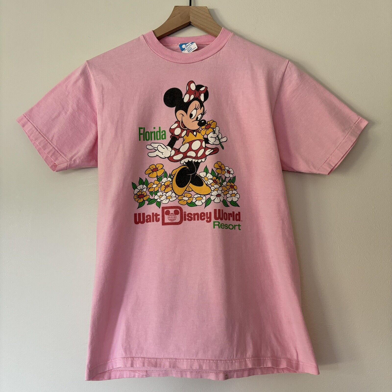 Vintage Walt Disney World Resort Florida Shirt Size Medium Minnie Mouse 80s 90s 
