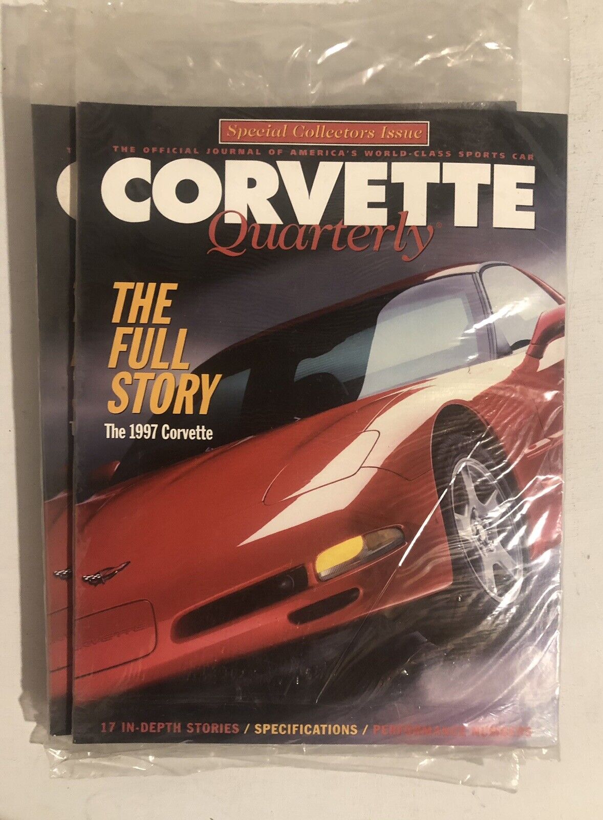 1997 Corvette Quarterly Special Collector’s Issue w/ Poster NOS SEALED CHEVROLET