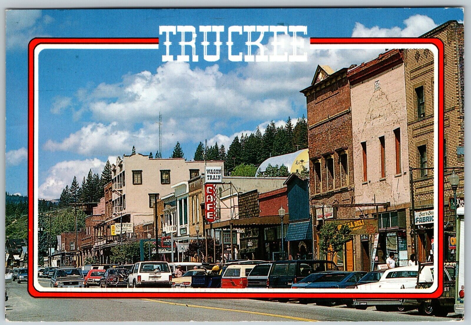 Street View of Truckee, CA - Postcard