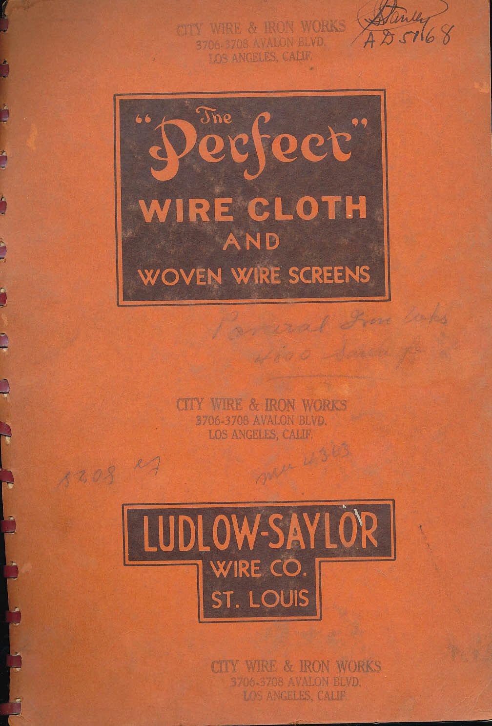 Ludlow Saylor Wire Co Book Catalog No 82 Perfect Cloth & Woven Vtg 1930S 1938 