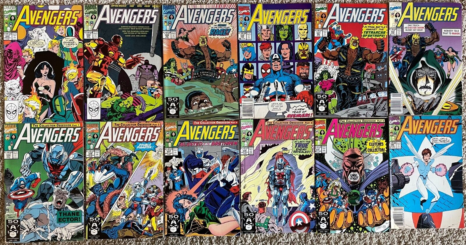 Avengers Lot #10 Marvel comic series from the 1970s