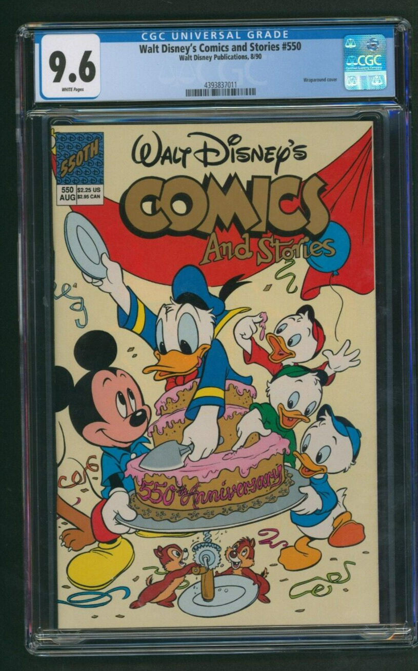 Walt Disney\'s Comics and Stories #550 CGC 9.6 Walt Disney Publications 1990