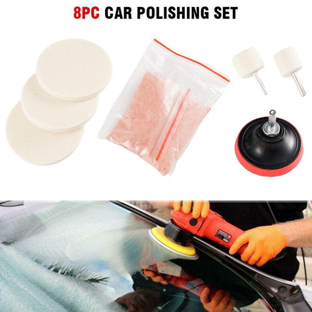 8x Cerium Oxide Glass Polishing Kit Windscreen Scratch Hot Remover Sale Pad