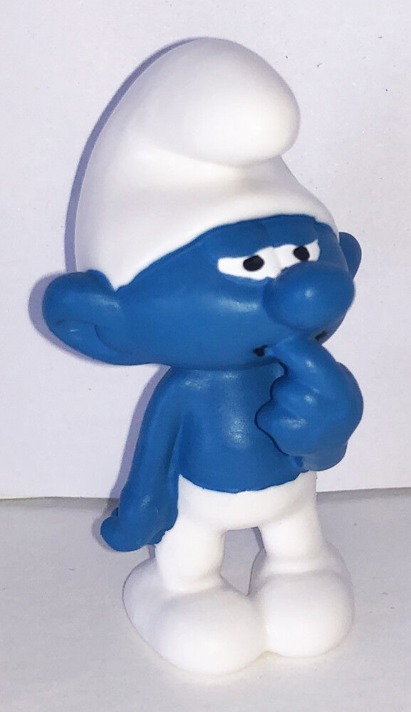 20810 Clumsy Smurf Figurine 2-inch Plastic Figure Miniature 2019 SMURFS SET
